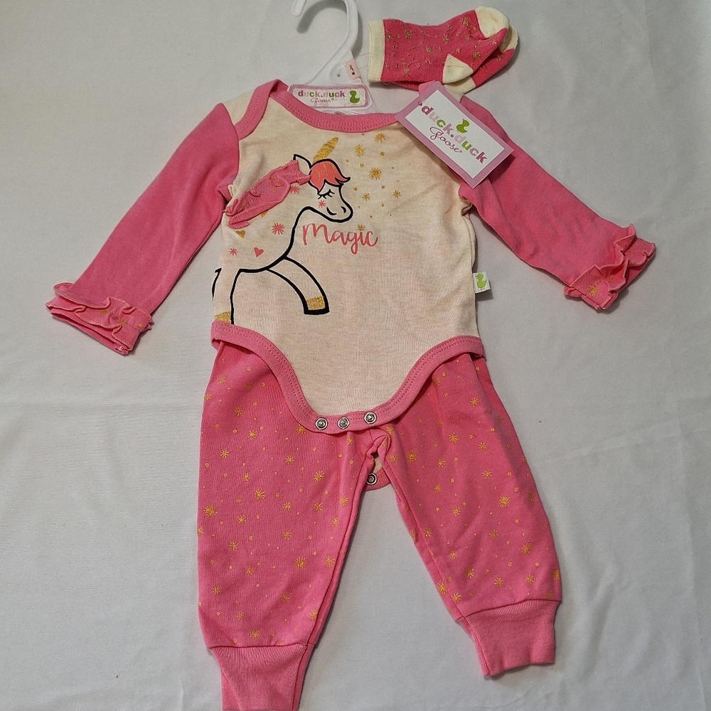 Pink Unicorn Magic Kids Matching Set